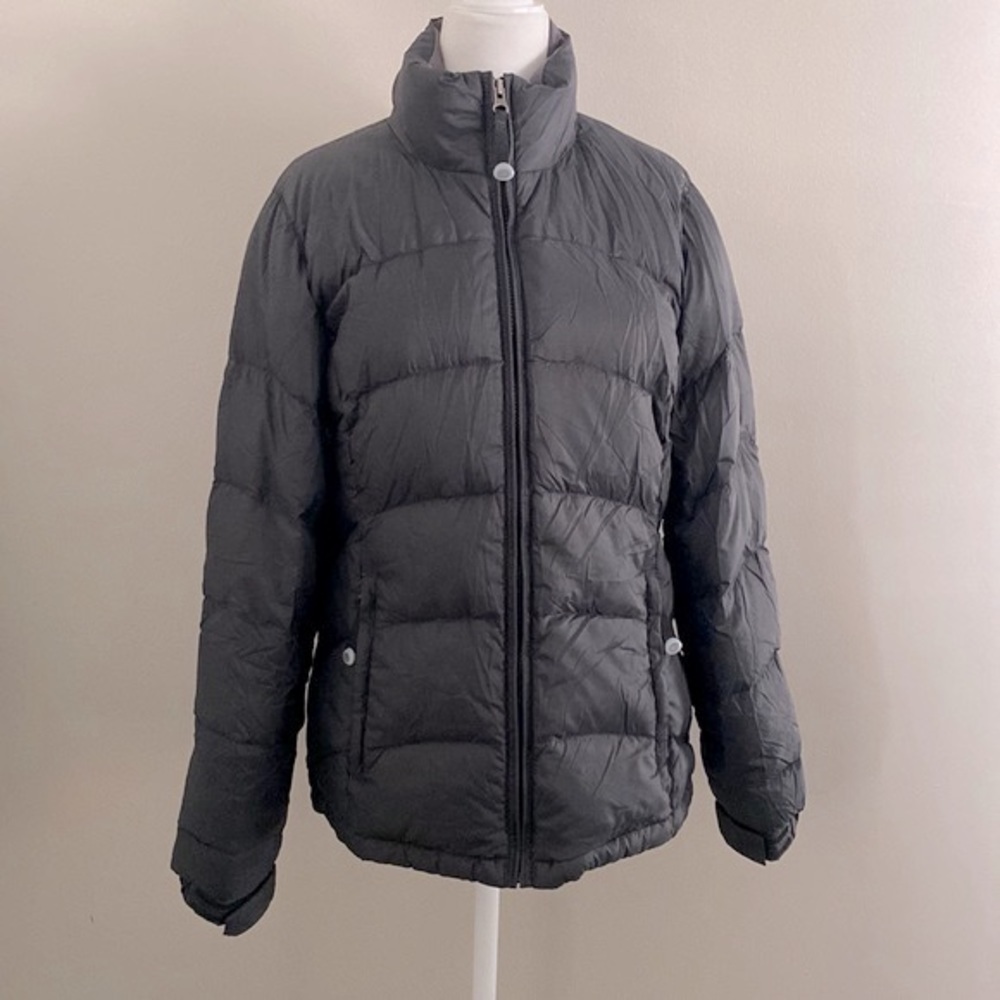 L.L. Bean Gray goose down puffer coat